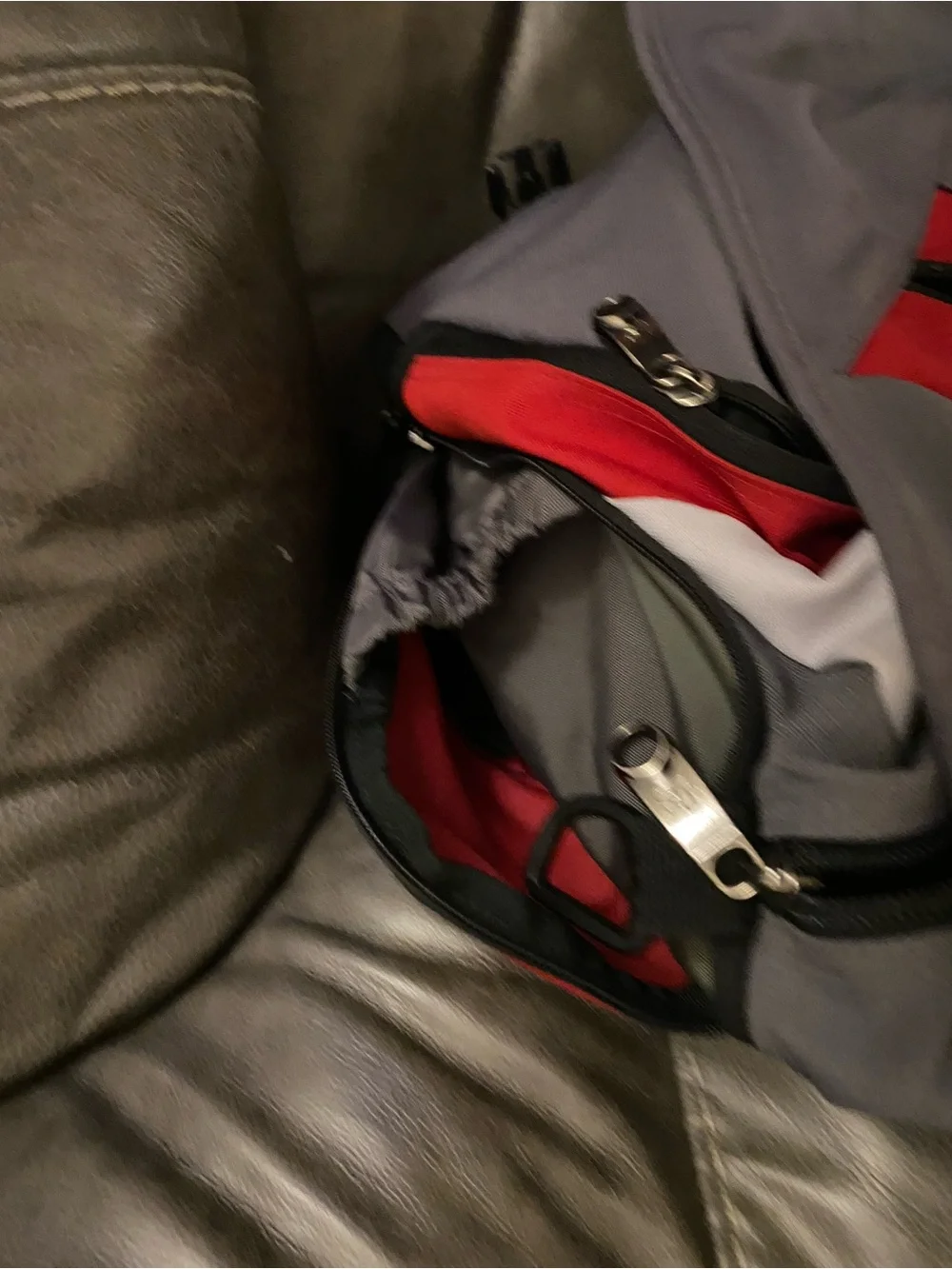 Jansport Gray and Red Laptop Messenger Bag